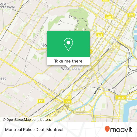 Montreal Police Dept map