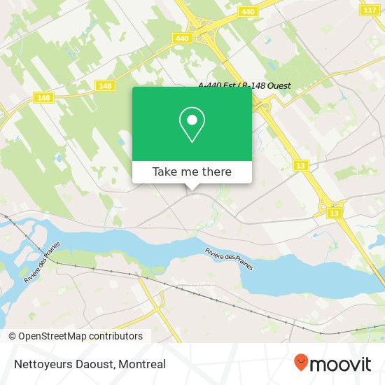 Nettoyeurs Daoust map