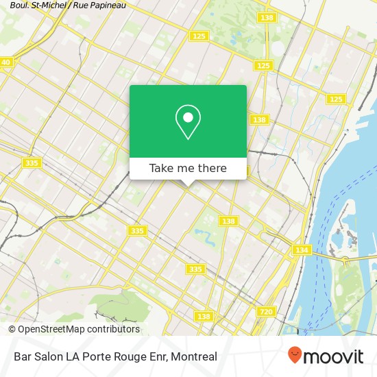 Bar Salon LA Porte Rouge Enr map