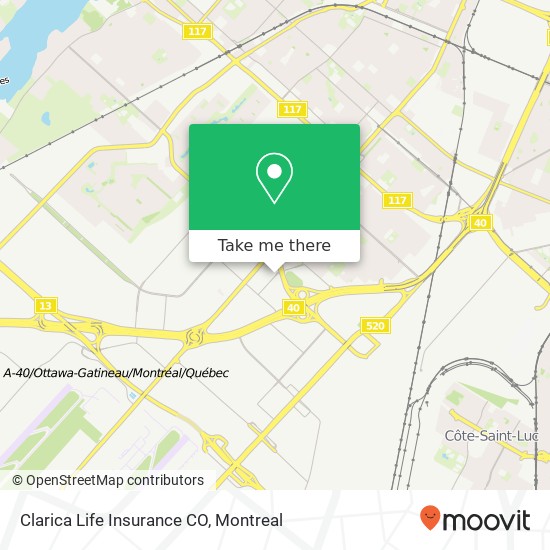 Clarica Life Insurance CO map