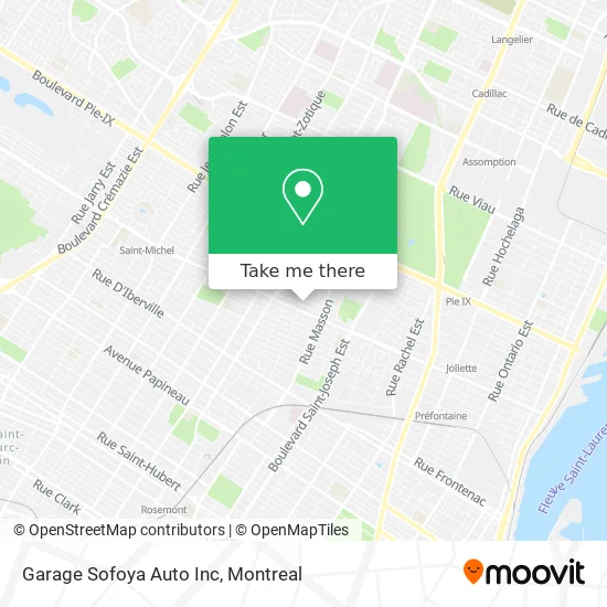 Garage Sofoya Auto Inc map
