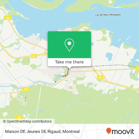 Maison DE Jeunes DE Rigaud map