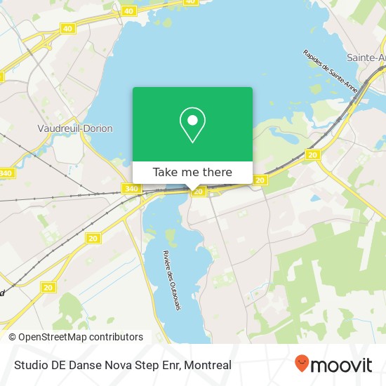 Studio DE Danse Nova Step Enr map