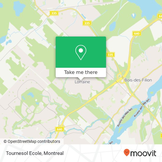 Tournesol Ecole map