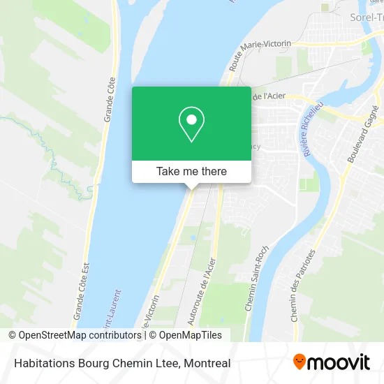 Habitations Bourg Chemin Ltee map