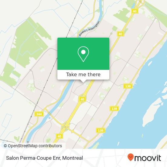 Salon Perma-Coupe Enr map