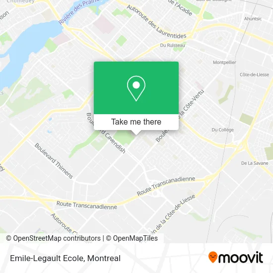 Emile-Legault Ecole map