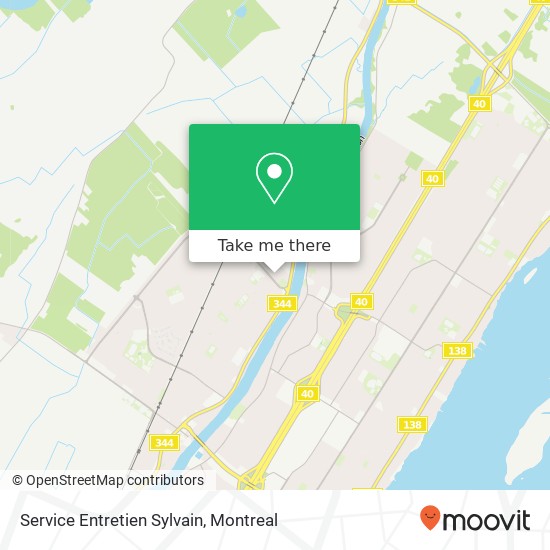 Service Entretien Sylvain map