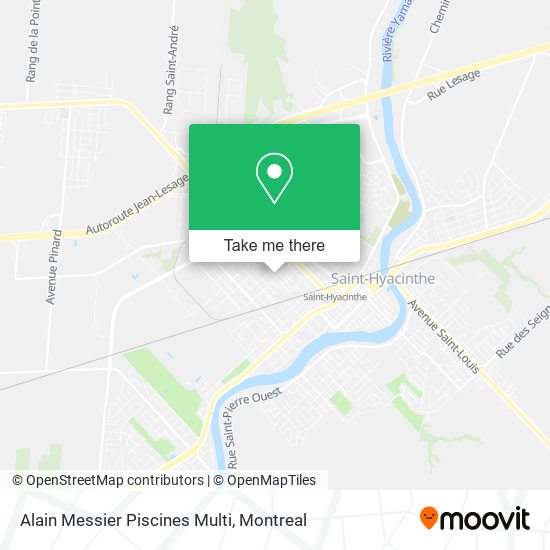Alain Messier Piscines Multi map