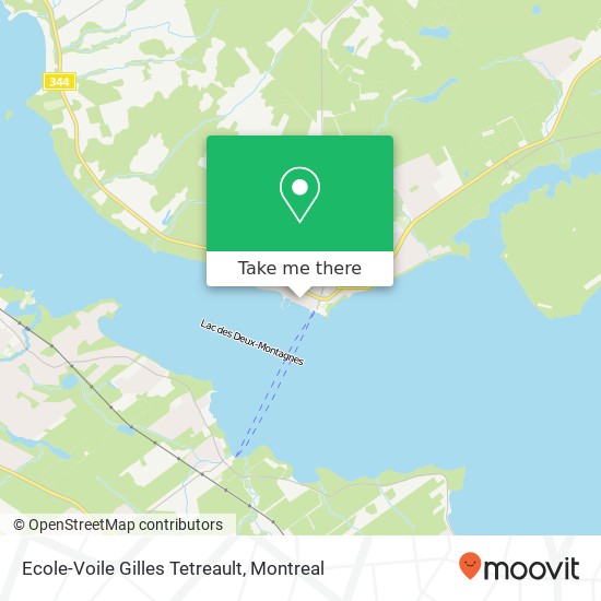 Ecole-Voile Gilles Tetreault map