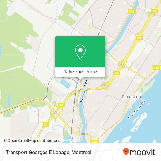 Transport Georges E Lepage map