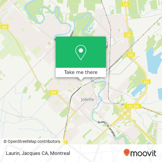 Laurin, Jacques CA map