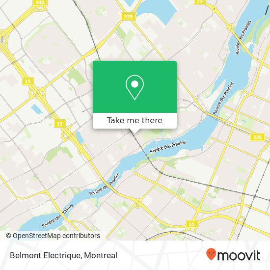 Belmont Electrique map