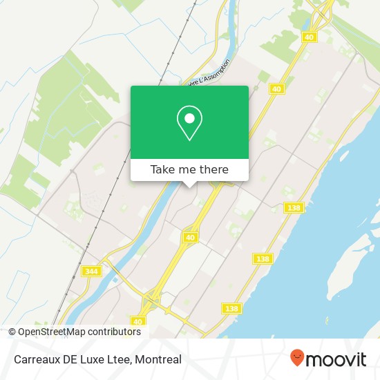 Carreaux DE Luxe Ltee map