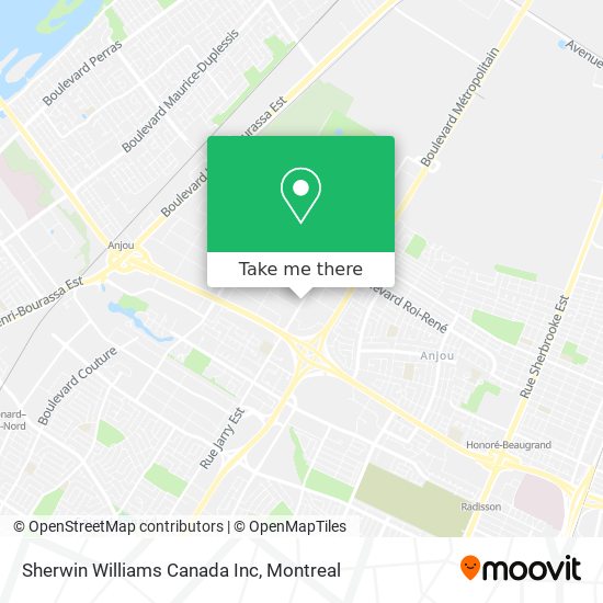 Sherwin Williams Canada Inc map