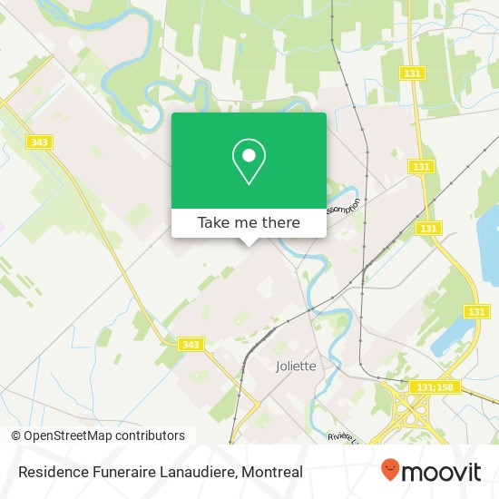 Residence Funeraire Lanaudiere map