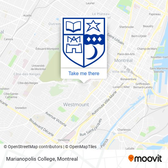 Marianopolis College map