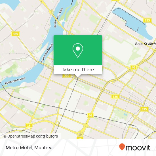 Metro Motel map