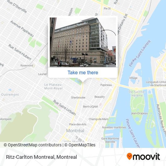Ritz-Carlton Montreal map