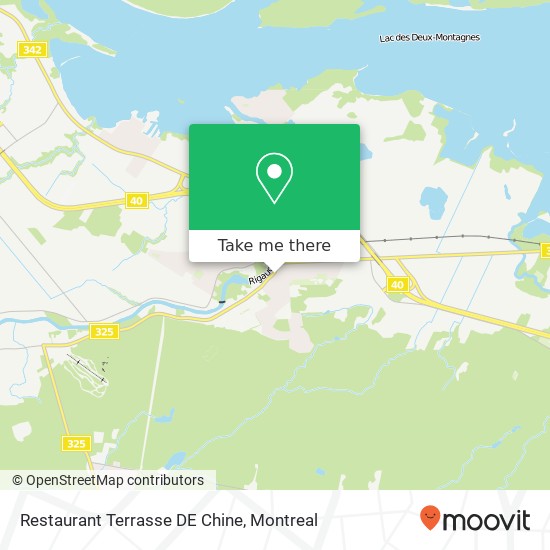Restaurant Terrasse DE Chine map
