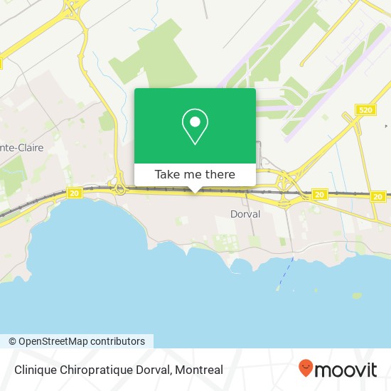 Clinique Chiropratique Dorval map
