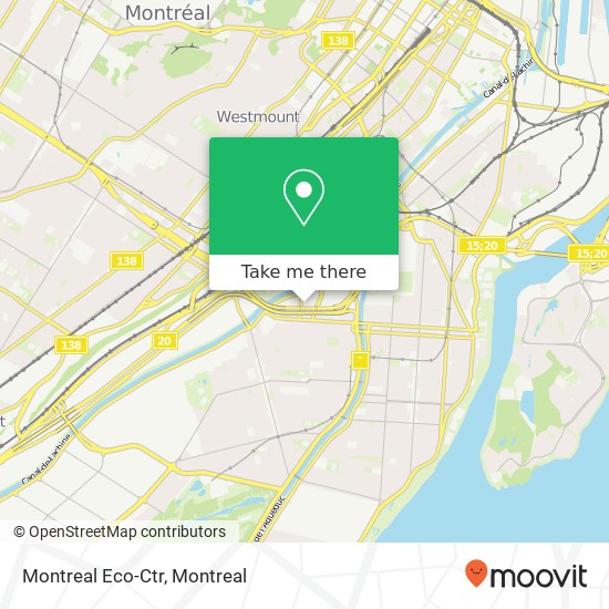 Montreal Eco-Ctr map