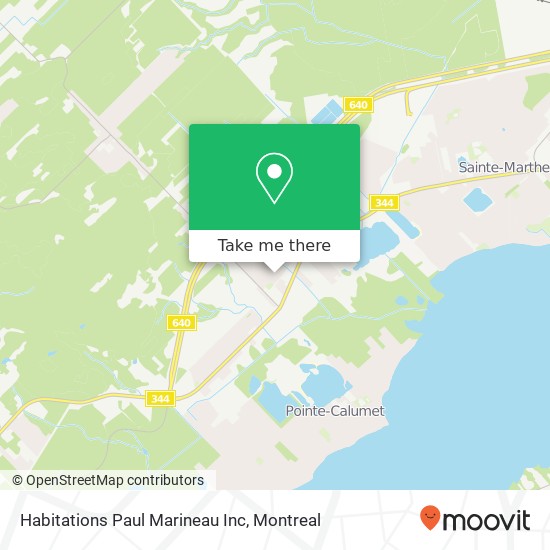 Habitations Paul Marineau Inc map