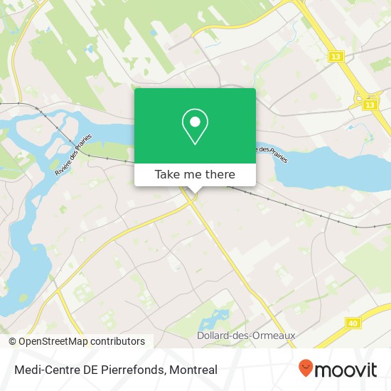 Medi-Centre DE Pierrefonds map