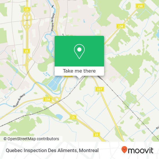 Quebec Inspection Des Aliments map