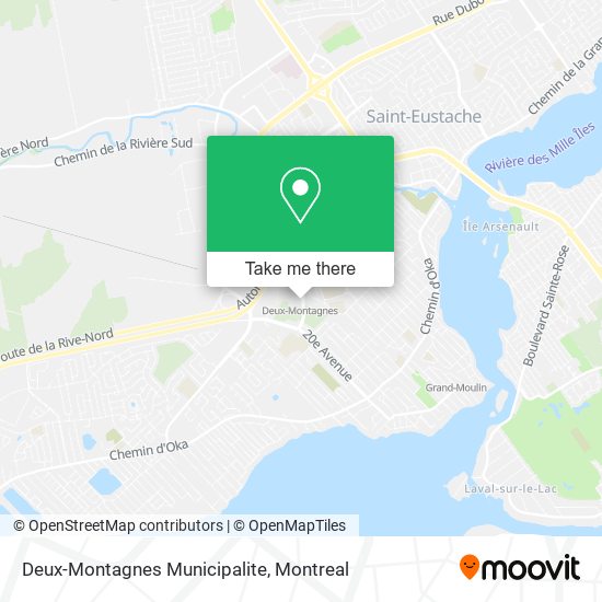 Deux-Montagnes Municipalite map