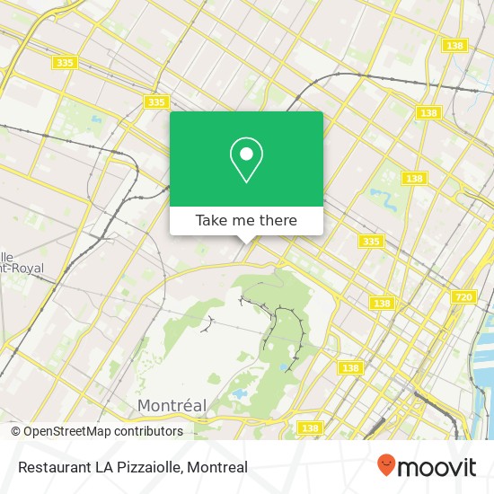 Restaurant LA Pizzaiolle map