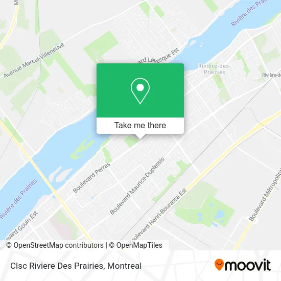 Clsc Riviere Des Prairies map