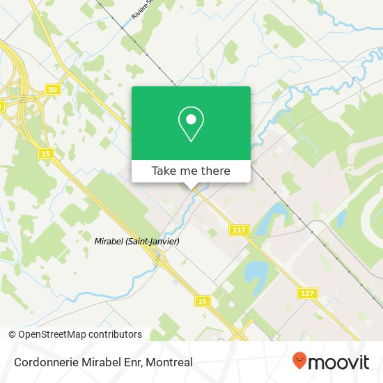 Cordonnerie Mirabel Enr map