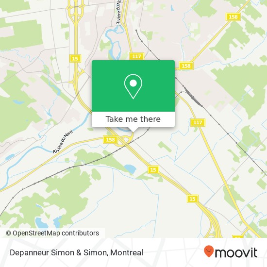 Depanneur Simon & Simon map
