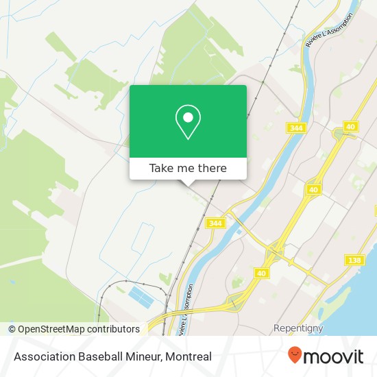 Association Baseball Mineur map