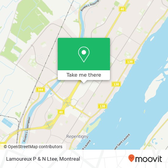 Lamoureux P & N Ltee map