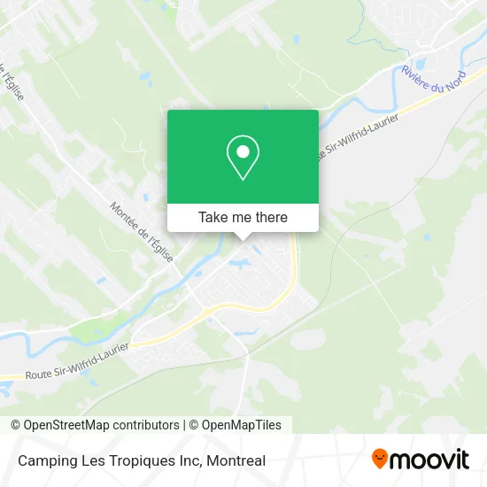 Camping Les Tropiques Inc map