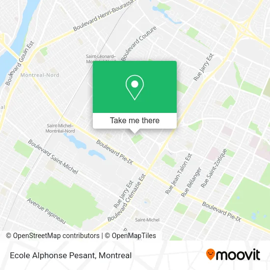 Ecole Alphonse Pesant map