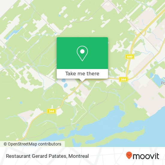 Restaurant Gerard Patates map