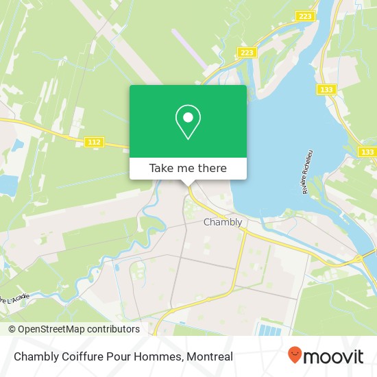 Chambly Coiffure Pour Hommes map