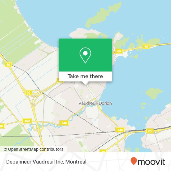 Depanneur Vaudreuil Inc map