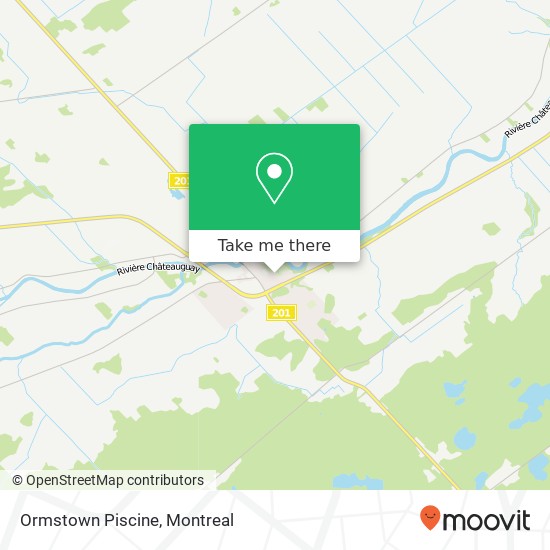 Ormstown Piscine map