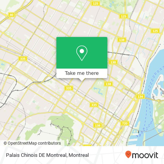 Palais Chinois DE Montreal map