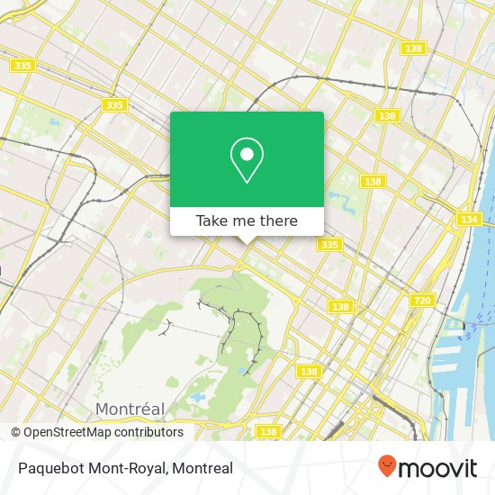 Paquebot Mont-Royal map