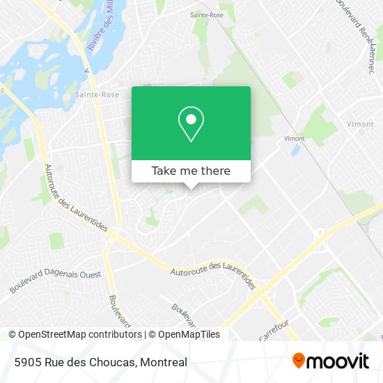 5905 Rue des Choucas map