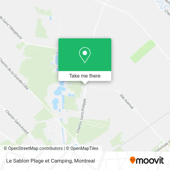 Le Sablon Plage et Camping map
