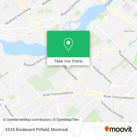 3535 Boulevard Pitfield map