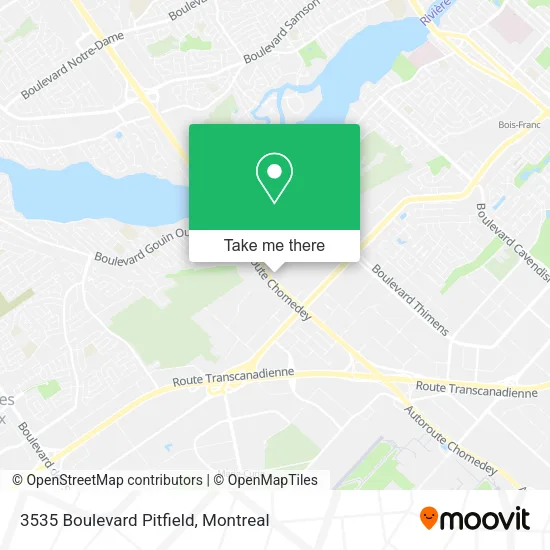 3535 Boulevard Pitfield map