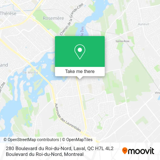280 Boulevard du Roi-du-Nord, Laval, QC H7L 4L2 Boulevard du Roi-du-Nord map