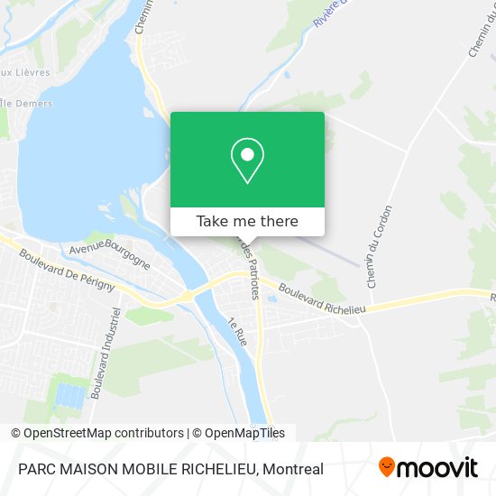 PARC MAISON MOBILE RICHELIEU map